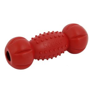 Іграшка для собак гумова гантеля, red, 22х8 cm