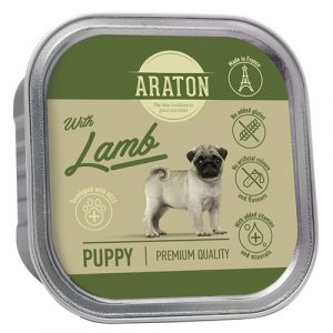 Вологий корм для цуценят з ягнятою ARATON Puppy with Lamb, 150 g