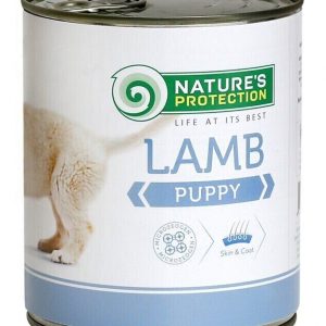Вологий корм для цуценят всіх порід з ягнятиною Nature's Protection Puppy Lamb 400г