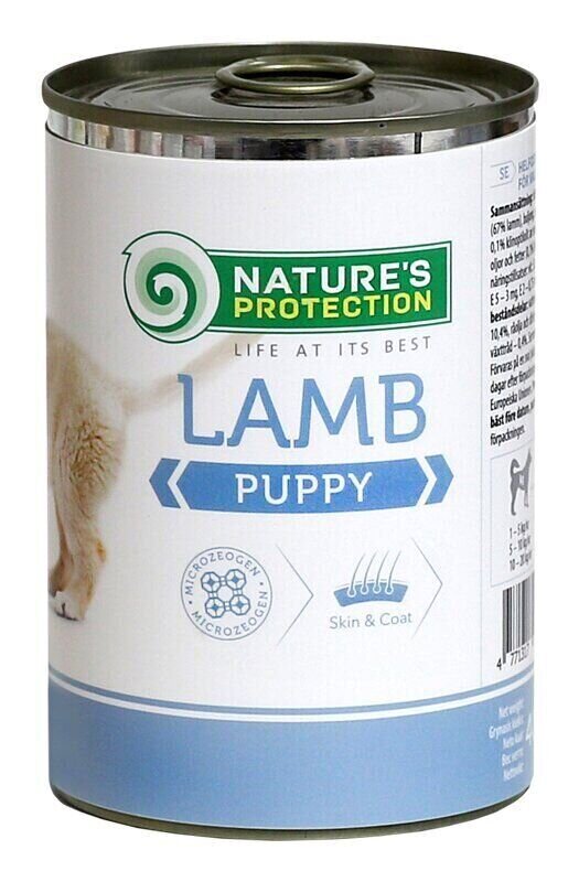 Вологий корм для цуценят всіх порід з ягнятиною Nature's Protection Puppy Lamb 800г