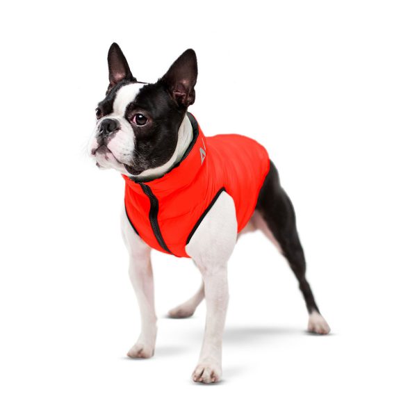 Курточка для собак Airyvest двухсторонняя, красно-черная
