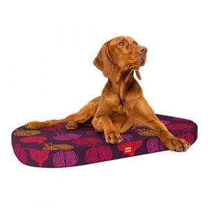 Лежанка для собак waudog relax, рисунок "Гранат", со сменным чехлом, 55х40