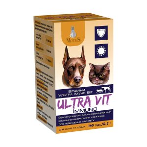 Вітаміни для котів та собак Модес Ультра Імуно Віт 140 табл.по 0,5гр.