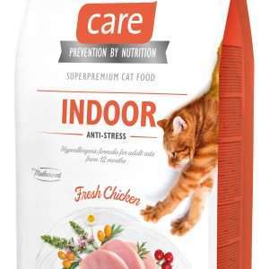Сухий корм для котів, які постійно перебувають у приміщенні Brit Care Cat GF Indoor Anti-stress, 7 кг