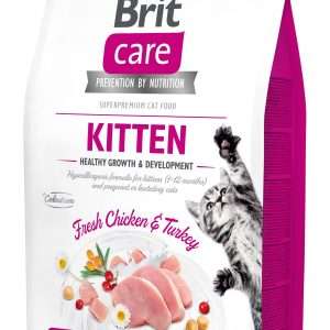 Сухий корм для кошенят Brit Care Cat GF Kitten HGrowth & Developmen, 2 кг