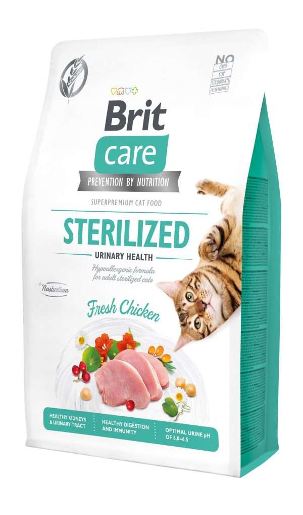 Сухий корм для стерилізованих котів Brit Care Cat GF Sterilized Urinary Health, 2 кг