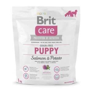 Сухий корм для цуценят всіх порід Brit Care GF Puppy Salmon & Potato, 1 кг