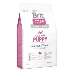 Сухий корм для цуценят всіх порід Brit Care GF Puppy Salmon & Potato, 3 кг