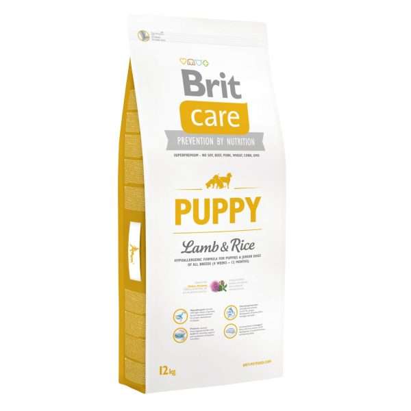 Сухий корм для цуценят всіх порід Brit Care Puppy Lamb & Rice, 12 кг