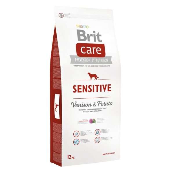 Сухий корм для собак з чутливим травленням Brit Care Sensitive Venison & Potato, 12 кг