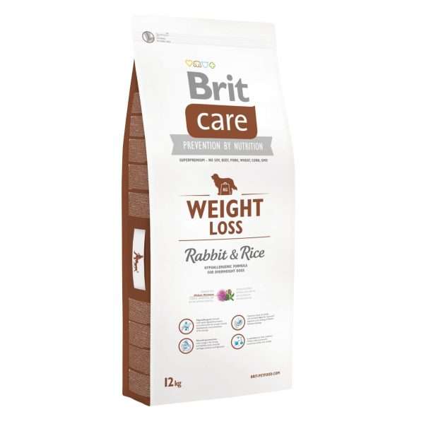 Сухий корм для собак із зайвою вагою Brit Care Weight Loss Rabbit & Rice, 12 кг