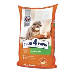 Сухий корм для котів CLUB 4 PAWS Преміум, Курка, 14кг
