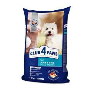 Сухий корм для собак малих порід CLUB 4 PAWS Преміум, ягня та рис, 14кг
