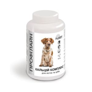 ПРОФІЛАЙН для собак КАЛЬЦІЙ КОМПЛЕКС для кісток та зубів 100 табл