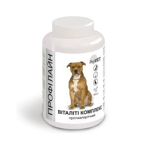 Вітаміни Provet PROFILINE для собак ВІТАЛІТІ комплекс протиалергічний 100 таб