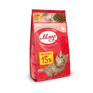 Сухий корм для котів Мяу, з кроликом, 2кг