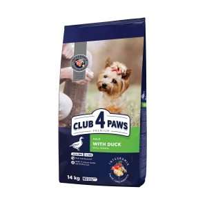 Сухий корм для собак малих порід, CLUB 4 PAWS, з качкою, 14 кг