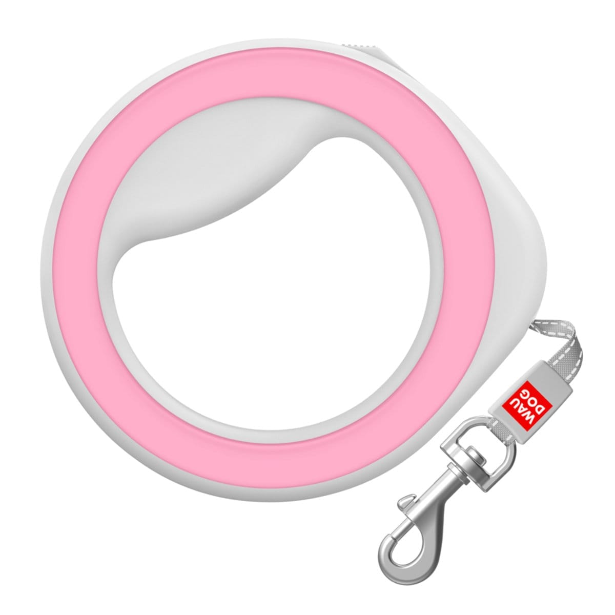 Повідець-рулетка для собак кругла WAUDOG R-leash, рожевий