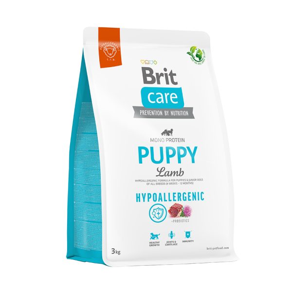 Корм для цуценят Brit Care Dog Hypoallergenic Puppy гіпоалергенний з ягням, 3 кг