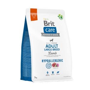 Корм для собак великих порід Brit Care Dog Hypoallergenic Adult Large Breed гіпоалергенний з ягням, 3 кг