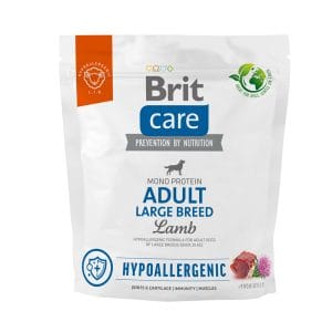 Корм для собак великих порід Brit Care Dog Hypoallergenic Adult Large Breed гіпоалергенний з ягням, 1 кг