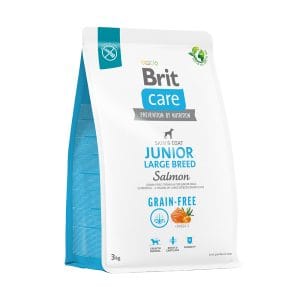 Корм для молодих собак великих порід Brit Care Dog Grain-free Junior Large Breed беззерновий з лососем, 3 кг