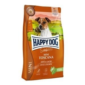 Сухий корм Happy Dog Sensible Mini Toscana для собак дрібних порід з качкою та лососем 10 кг