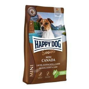 Сухий корм Happy Dog Sensible Mini Canada для собак дрібних порід з лососем, кроликом та ягням 800г