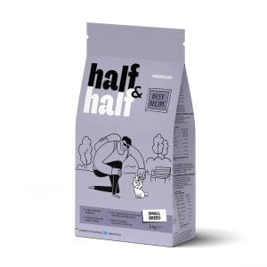 Корм сухий HalfHalf для дорослих собак маленьких порід із яловичиною 2 кг