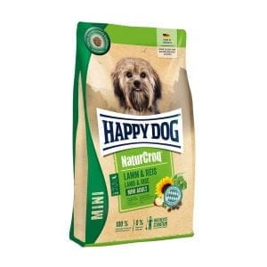 Сухий корм Happy Dog Naturcroq Mini Lachs & Reis для собак маленьких порід з ягням та рисом 4кг