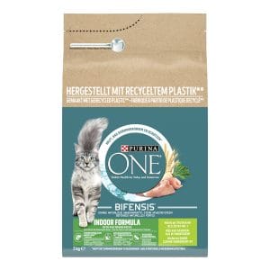 Сухий корм PURINA ONE Indoor для дорослих котів що постійно перебувають у приміщенні комплекс Bifensis з індичкою 3 кг