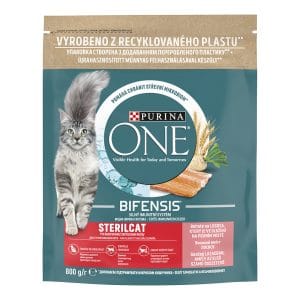 Сухий корм PURINA ONE Sterilcat для дорослих котів після стерилізації комплекс Bifensis з лососем та пшеницею 800 г