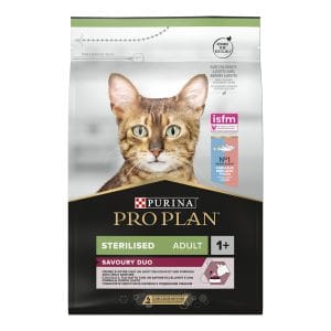 Сухий корм PRO PLAN Sterilised Adult 1+ Savoury Duo для дорослих котів після стерилізації з тріскою та фореллю 3 кг