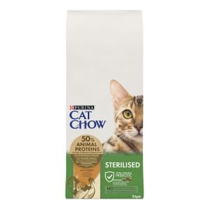 Сухий корм CAT CHOW Sterilised для дорослих котів після стерилізації з індичкою 15 кг