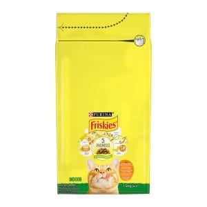 Сухий корм FRISKIES Indoor для дорослих котів що постійно перебувають у приміщенні з куркою та індичкою, з овочами 1.5 кг
