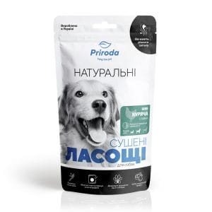Натуральні сушені ласощі для собак Шия куряча сушена 100 г