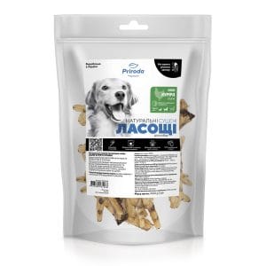 Натуральні сушені ласощі для собак Лапи курячі сушені 1000 г