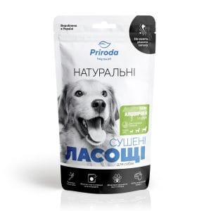 Натуральні сушені ласощі для собак Пеніс яловичий сушений 100 г