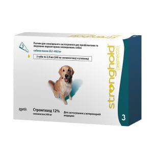 Стронхолд 12% для собак 20,1 -40кг, 2мл х 3 піпетки