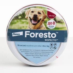 Нашийник від бліх та кліщів Elanco Форесто для собак, від > 8 кг, 70см