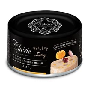 Вологий корм для котів Cherie Healthy Living: Мус з курки та гарбуза, 80г