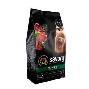 Сухий корм Savory для собак малих порід зі свіжим м’ясом ягняти, 1 кг