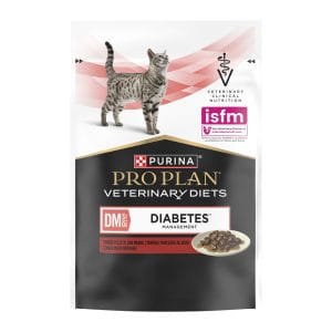 Вологий корм PRO PLAN VETERINARY DIETS DM ST/OX Diabetes Managment для дорослих котів для регулювання надходження глюкози (цукровий діабет) шматочки у підливці з яловичиною 85 г
