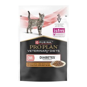Вологий корм PRO PLAN VETERINARY DIETS DM ST/OX Diabetes Managment для дорослих котів для регулювання надходження глюкози (цукровий діабет) шматочки у підливці з куркою 85 г