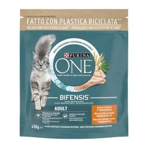 Сухий корм PURINA ONE Adult (Едалт) для дорослих котів комплекс Bifensis з куркою 450 г