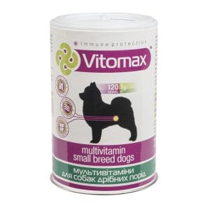 Мультивітаміни Vitomax для собак дрібних порід (120 табл.)