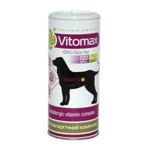 Протиалергенний комплекс вітамінів Vitomax для собак (120 табл.)