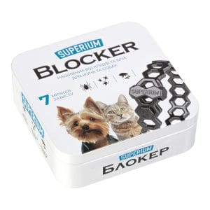 СУПЕРІУМ Блокер Протипаразитарний нашийник для котів та собак, 35 см